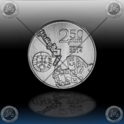 2.50 EVRO PORTUGALSKA 2014 "University of Coimbra" UNC